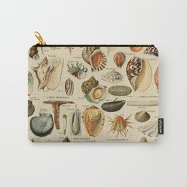 Vintage sealife and seashell illustration Carry-All Pouch