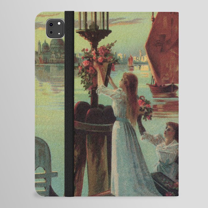 Paris Venice Victorian romantic travel iPad Folio Case