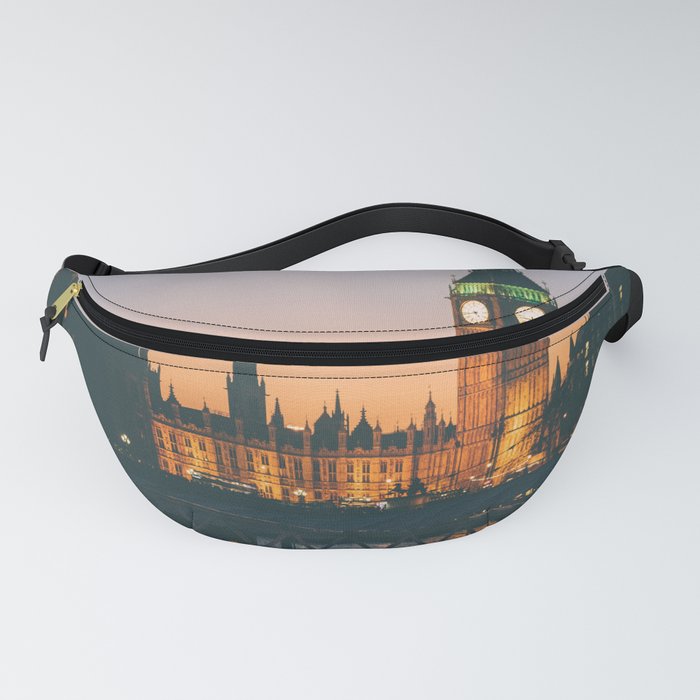 Great Britain Photography - Big Ben Lit Up In The Evening Fanny Pack