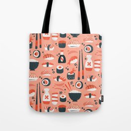 Sushi Dreams – Coral Tote Bag