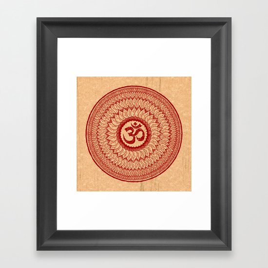 lialiom mandala Framed Art Print