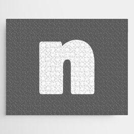 n (White & Grey Letter) Jigsaw Puzzle