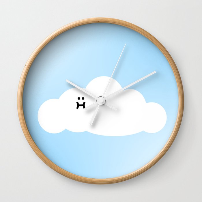 Cute Cloud Cartoon Wall Clock