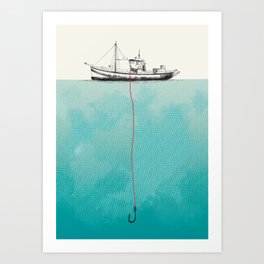 Fishing boat Art Print
