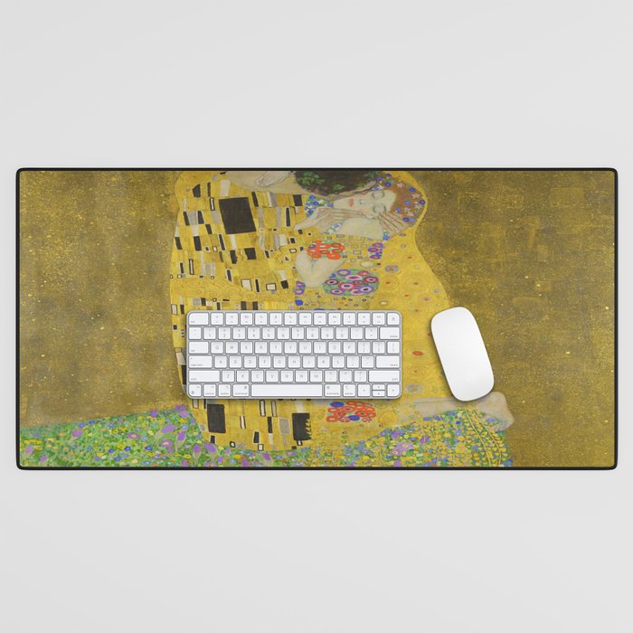 Gustav Klimt, The kiss,A. Desk Mat