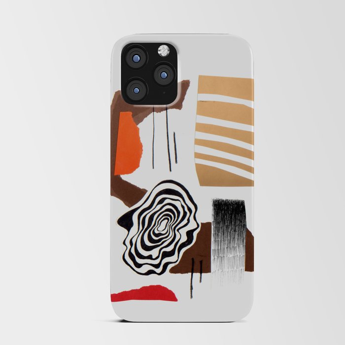 abstract collage iPhone Card Case