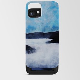 Photo of clouds and montain painting imitation iPhone Card Case