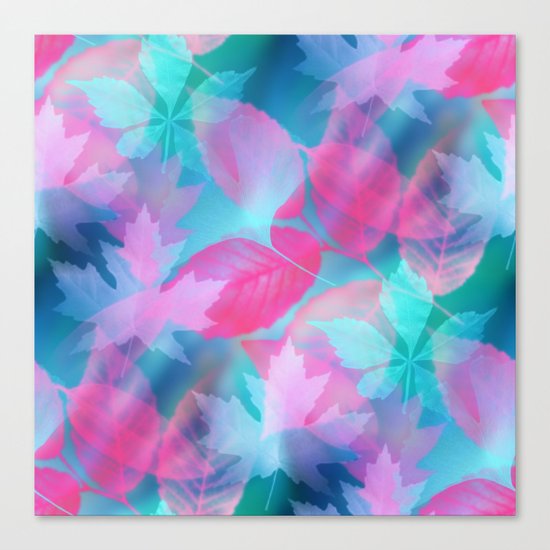 Dreamy Leaves On The Water Canvas Print