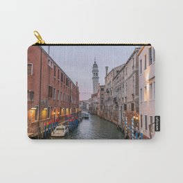Venice Italy Canal Photography, Travel Italy Wall Art, Venetian Canals at Dusk Home Decor Carry-All Pouch | Venicehomedecor, Photo, Venicewallart, Venice, Color, Prettyveniceprint, Italyart, Travelitaly, Canalsofvenice, Digital 