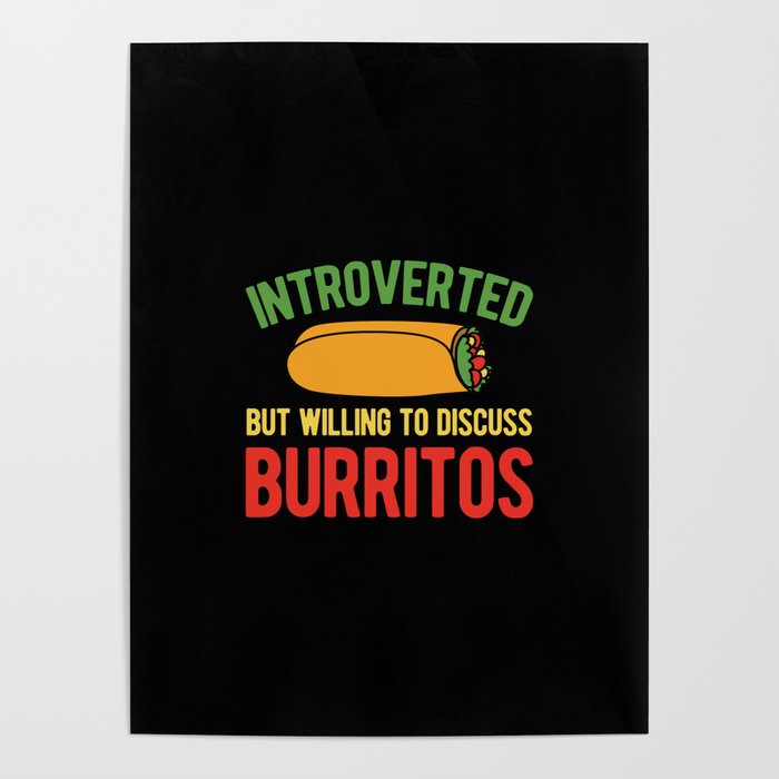 Burrito Funny Poster