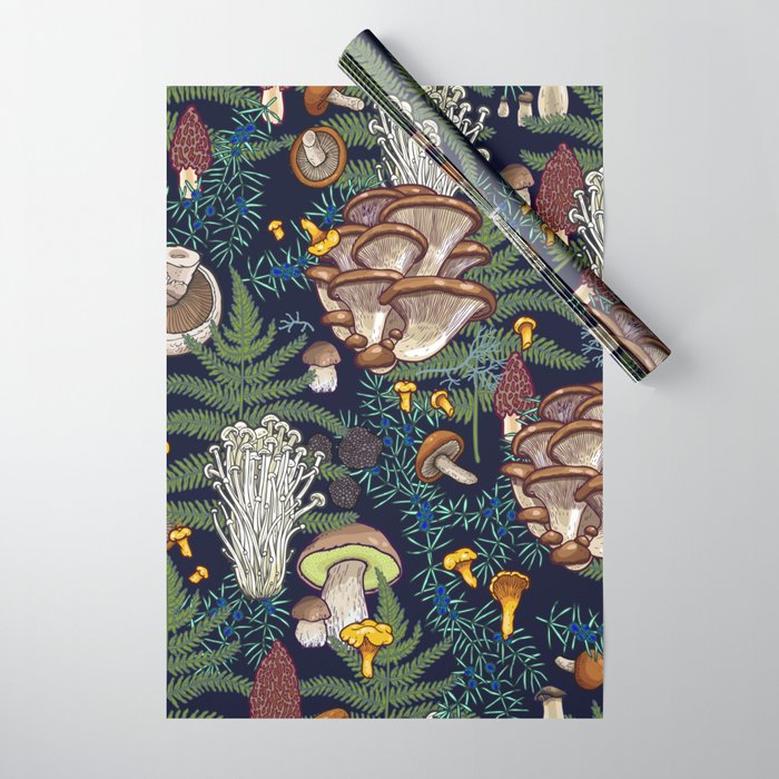 Dark mushroom forest Wrapping Paper