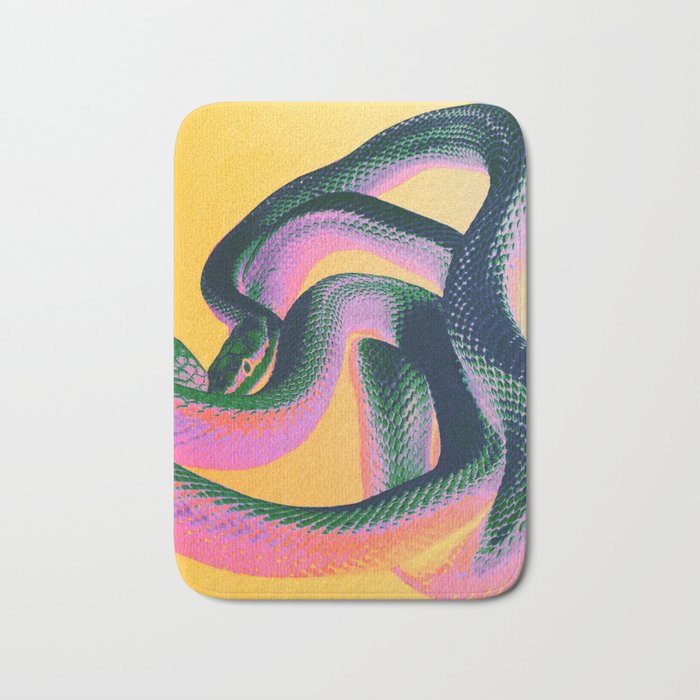 Colorful Snake Bath Mat
