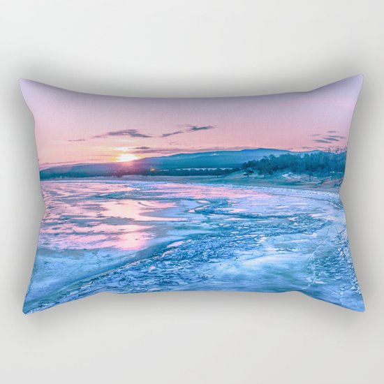 Baikal sunrise Rectangular Pillow