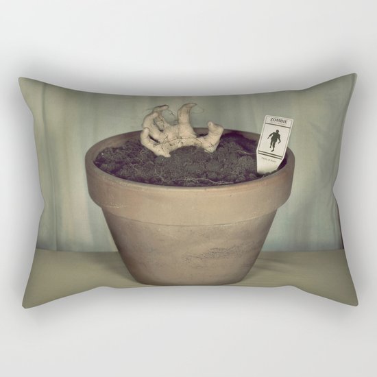 Zombie Plant Rectangular Pillow