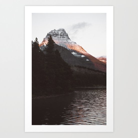 Sunset Mountain #society6 #buyart Art Print