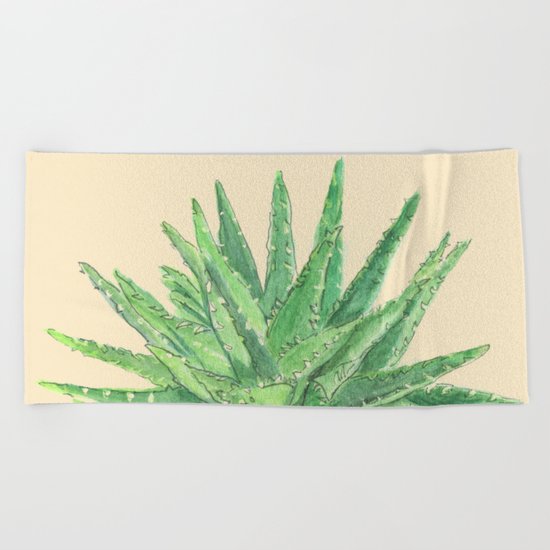 Aloe Beach Towel