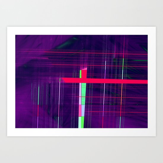 through the cage Art Print