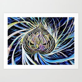 Celestial Lotus  Art Print