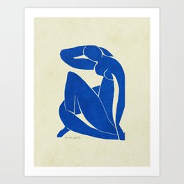 Nu Bleu II Henri Matisse Art Print