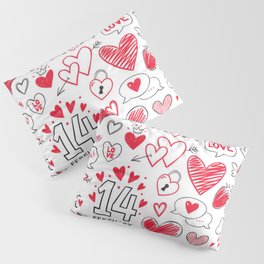 Valentine Doodle Pillow Sham