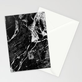 Marble Black Stationery Cards