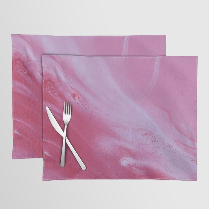 Blush Pink Watercolor Marble Placemat