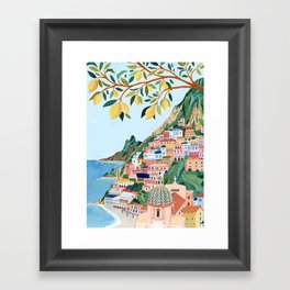 Positano, Italy Framed Art Print