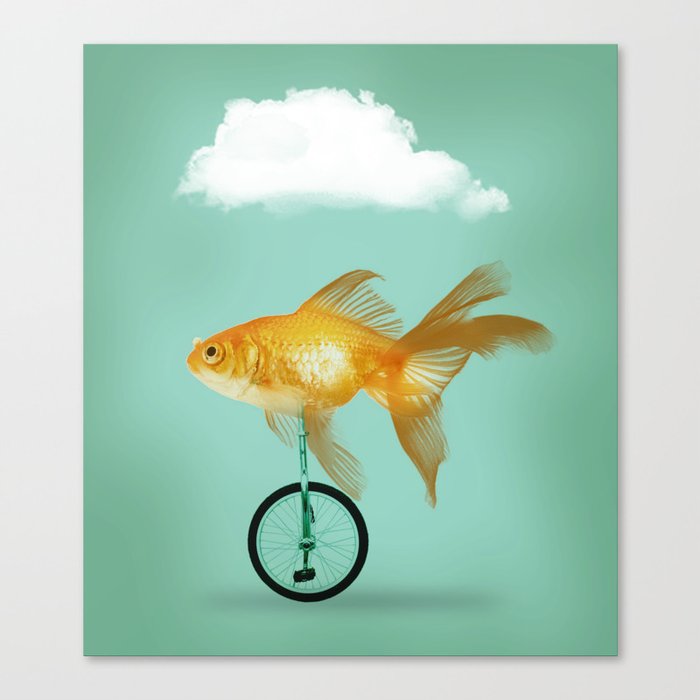 unicyle goldfish III Canvas Print