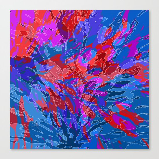 exploding coral Canvas Print