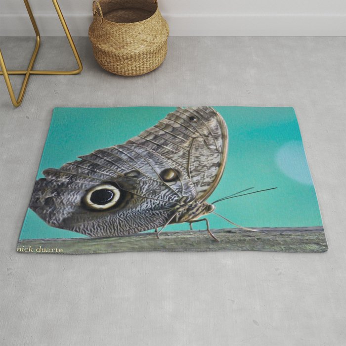 Owl Butterfly Rug