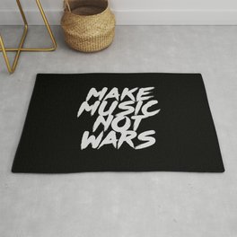 Make music not wars. Djs gift.Music, please. Perfect for you who is a DJ or work with music or to gi Area & Throw Rug