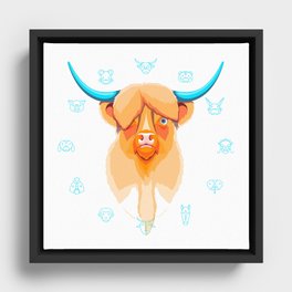 Year of the Ox 2021 Framed Canvas