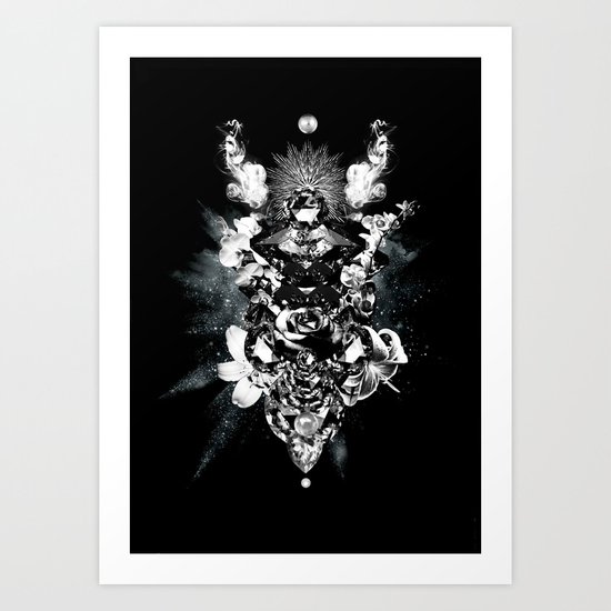 Orchids & Diamonds Art Print