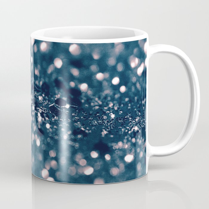 Blush Blue Lady Glitter #1 (Faux Glitter) #shiny #decor #art #society6 Coffee Mug