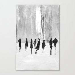 People in the city Canvas Print
