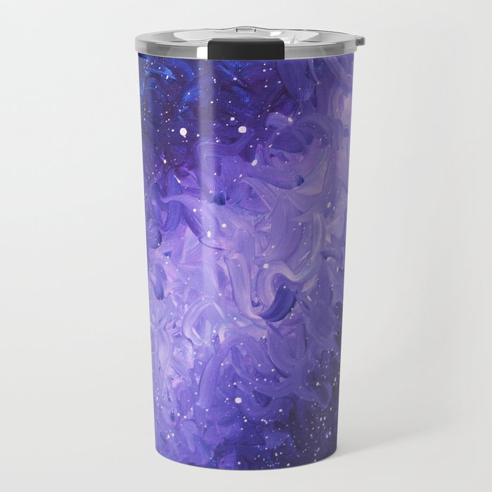 purple galaxy Travel Mug