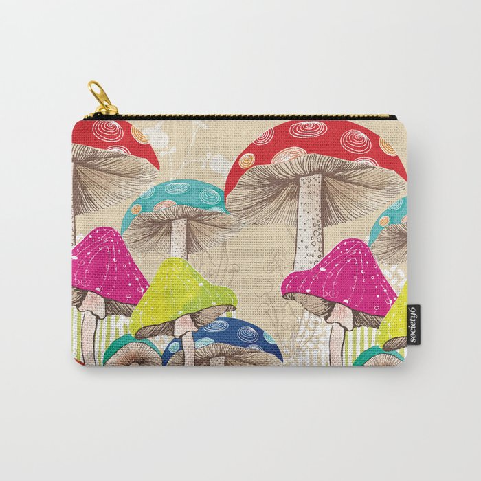 Magical Mushrooms Carry-All Pouch