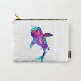 Purple Whale Shark Carry-All Pouch
