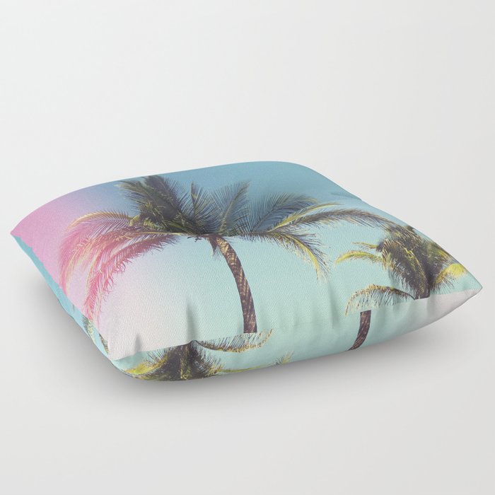 Tropical Palm Trees Floor Pillow