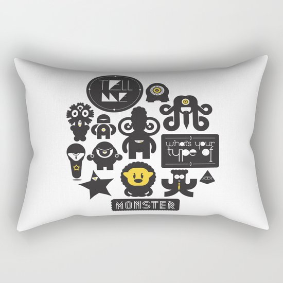 Monster Type Rectangular Pillow