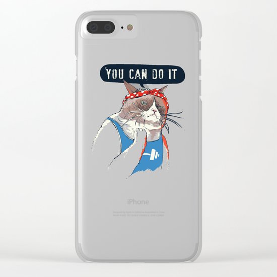 YOU CAN DO IT Clear iPhone Case