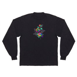 Branch with Rainbow Roses Long Sleeve T-shirt