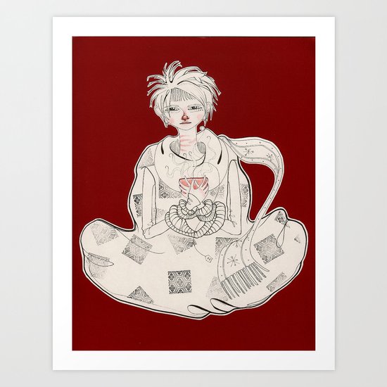 Clasped by Sickness Art Print