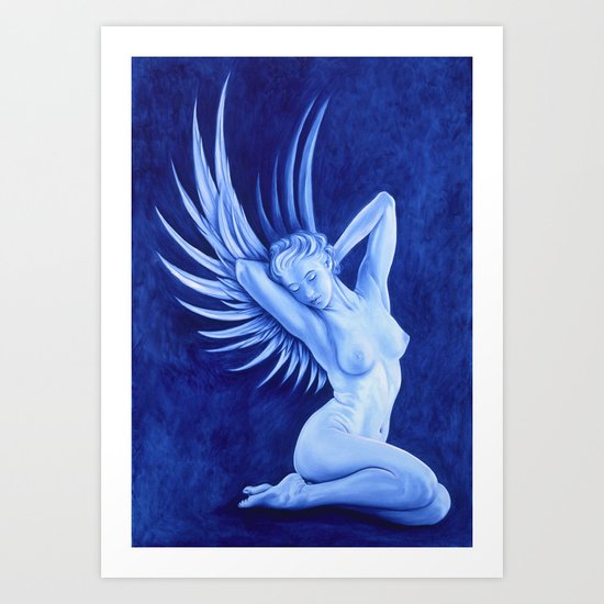 Blue Angel Art Print