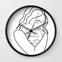 Mother And Child Wall Clock