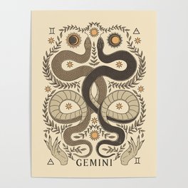 Gemini, The Twins Poster