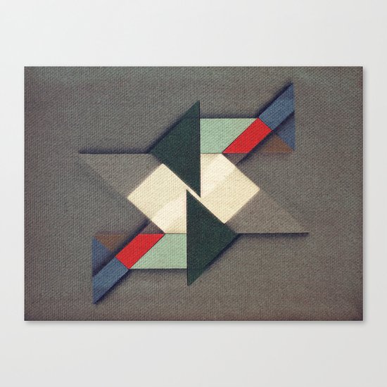 La Réunion Geometrique Canvas Print