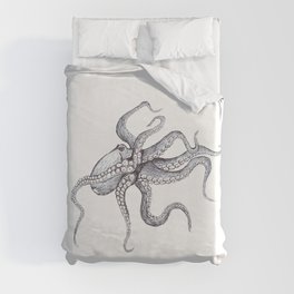Inky Octopus Joy Duvet Cover
