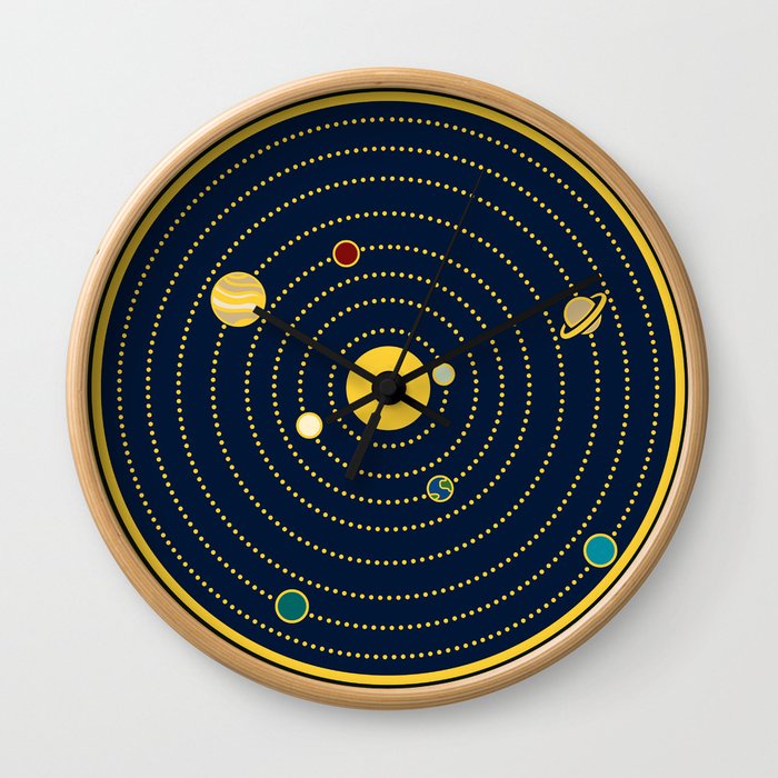 Atomic Solar System Wall Clock