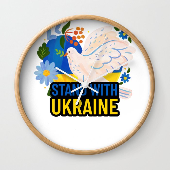 Ukrainian Shirt, Ukraine Gift, Ukraine Shirt, Ukrainian Gift Wall Clock